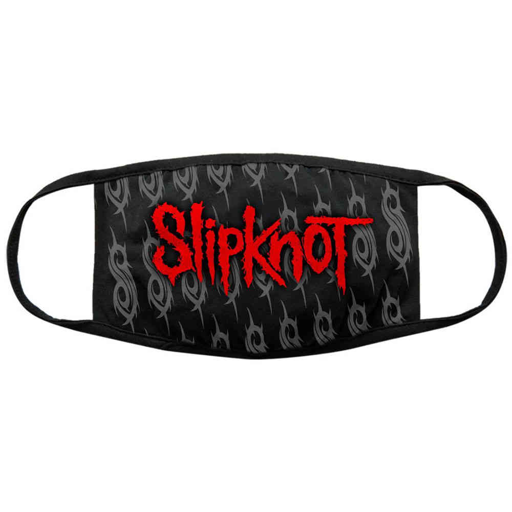 Slipknot - Red Logo & Sigils Masque - Noir